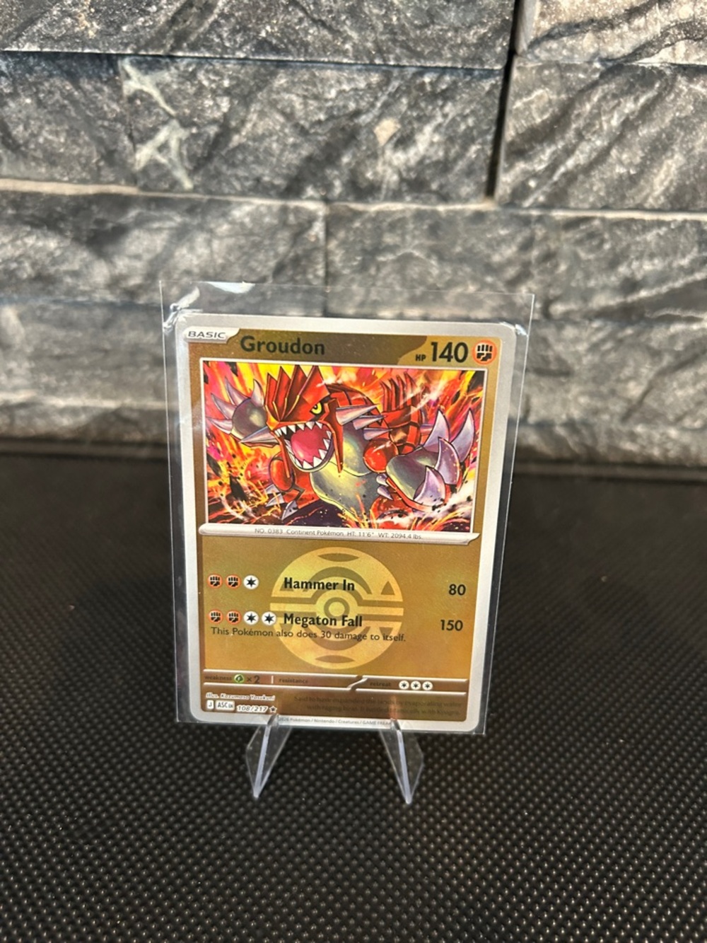 Pokemon Groudon 108/217 Reverse Holo Rare from‎ Ascended Heroes Set M/NM